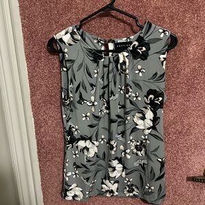 Premise Black and White Floral Blouse